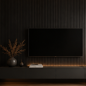 Wall Panel  Light Grey - Acoustic - 240cmx60cm
