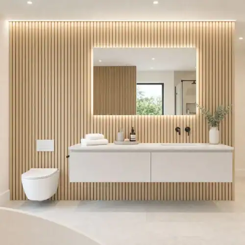 PVC Bathroom Wall Panels - Pack of 8 (Wide Range of Colours)